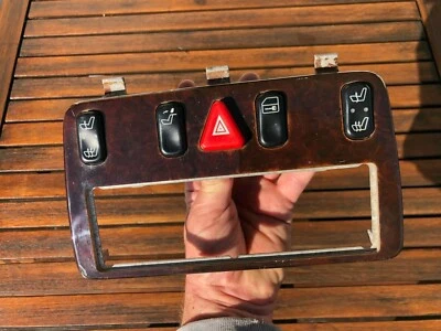 1998-2002 Mercedes Benz CLK320 Door Lock Hazard Seat Climate Control Switch Trim - Image 1 of 4