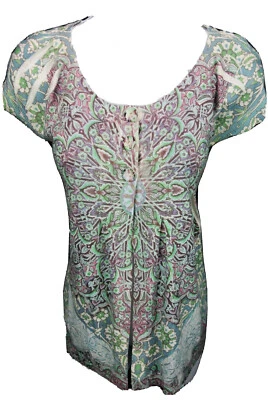 Small One World 3 Button Knit Cardigan Baby Doll Sweater Sublimation  - Image 1 of 3