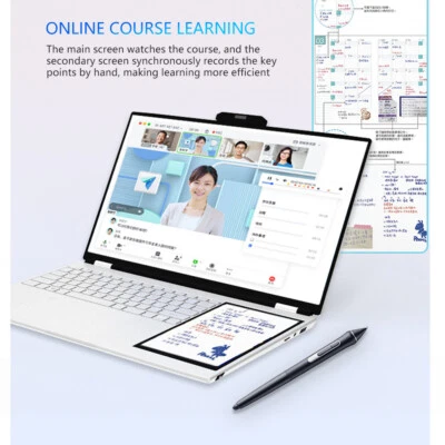 CHEAP FAST Windows 11 Laptop 15.6+7inch Dual Screen 16GB Ram 1TB SSD Notebooks - Image 1 of 4