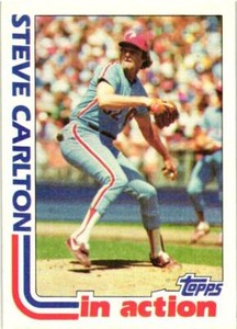 STEVE CARLTON 1982 Topps #481  FREE SHIPPING B13R4S21P2
