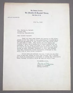 1948 getippter Brief signiert von Martin P. Claussen an Oberst Charles A. Ranlett - Bild 1 von 8