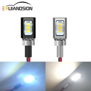Ruiandsion LED Motorcycle Tail Light Bulb Hawk Eye Light 12V White Warm White - Picture 1 of 11