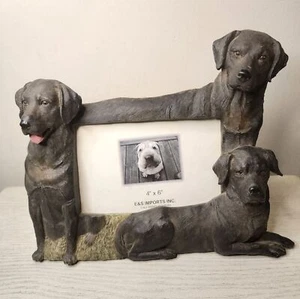 Schwarzer Labrador Hunde Bilderrahmen 4×6 E&S Imports - Bild 1 von 8