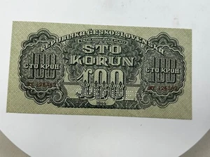 Czechoslovakia   100 Korun  1944  SPECIMEN    UNC p53s no stamp - Picture 1 of 2