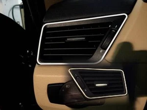 D chrome frame for outdoor ventilation shaft / BMW X1 - stainless steel polished - Picture 1 of 3