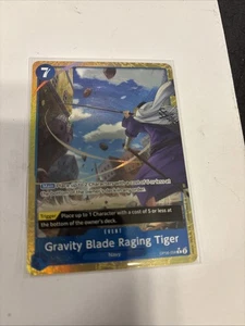 Gravity Blade Raging Tiger (arte alternativo) OP06-058 refuerzo premium - El... - Imagen 1 de 3