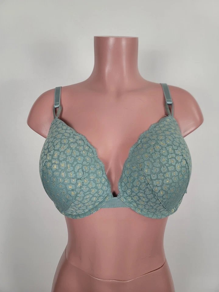 Sujetador con aros forrado acolchado estampado animal push up muy sexy de Victoria's Secret 38DD Foto 1 de 4