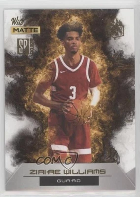 2022 Wild Card Matte SP Exclusive White/Gold 1/1 Ziaire Williams #RHN-20 00ma - Image 1 of 3