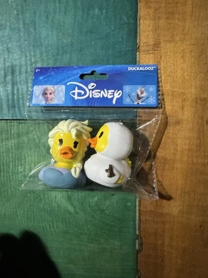 Disney замороженный Эльза и Олаф Duckalooz резиновый утка джип утка ванна игрушка 2 Pk новый - Изображение 1 из 2