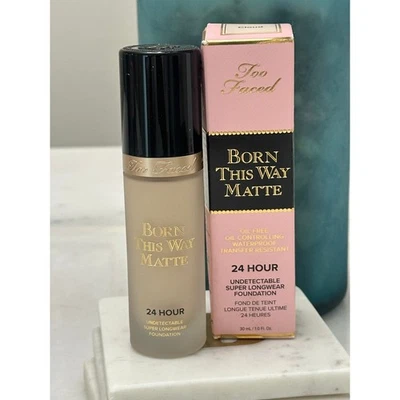 Too Faced NIB Born This Way Matte Longwear Liquid Foundation 1.0 fl oz Cloud - Image 1 of 4