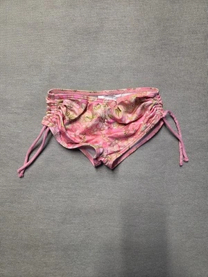 Seafolly Kids Swim Shorts Girls Sz 4/5 Pink Floral Ruffle Comforttable Wear - Image 1 of 4