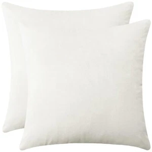 Set of 2 Soft Velvet Throw Pillow Covers Decorative Cushion Cases for Couch B... - Picture 1 of 3