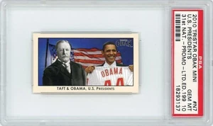 President Obama 2010 Tristar Obak Mini 31st National Promo /199 PSA 10 - Picture 1 of 2