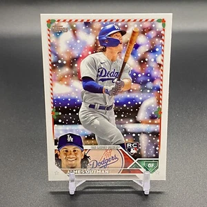 2023 Topps Holiday James Outman RC Los Angeles Dodgers Rookie #186 - Picture 1 of 2