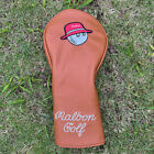 Malbon Golf Club Putter Cover Brown Leather Hybrid Putter Head Cover Driver/Wood