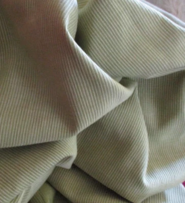 BTY - Tela de tapicería de diseñador acanalada verde apio Scalamandre vintage Foto 1 de 4