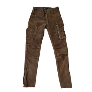 Double RL Women's Leather Skinny Cargo Pant $1600 FREE WORLDWIDE SHIPPING - Picture 1 of 12