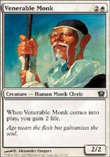 VENERABLE MONK X4 4 4X 9th Edition MTG Magic the Gathering Cards DJMagic