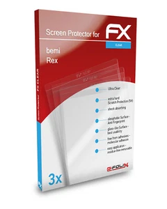 atFoliX 3x Film Protection d'écran pour bemi Rex Protecteur d'écran clair - Zdjęcie 1 z 7