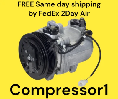 AC Compressor for 1999-2005 Suzuki Grand Vitara 2.5L 1995 1996 1997 1998 Esteem - Image 1 of 2