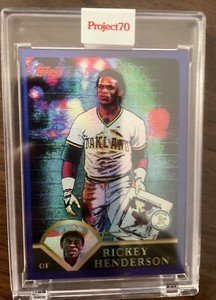 2021 Topps Project 70 Rainbow Foil #274 Rickey Henderson by Matt McCormick 47/70
