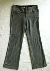 Express Studios Editor Black White Tweed Work Business Dress Pants Slacks 4 R 4R - Picture 1 of 6
