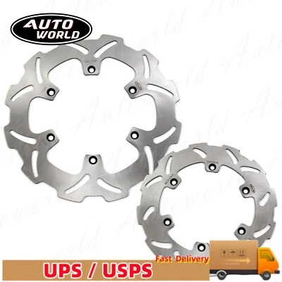 For Suzuki RM125 RM250 1989-1999 1990 1991 1992 1993 Front Rear Brake Disc Rotor - Image 1 of 4