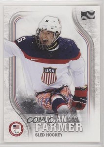 2018 US Olympic & Paralympic Team and Hopefuls Flag /99 Declan Farmer Rookie RC