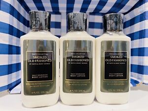 3 Bath Body Works SMOKED OLD FASHIONED Men's Daily Nourishing Body Lotion New