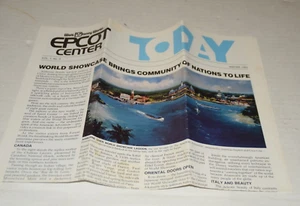 Walt Disney World EPCOT CENTER TODAY Winter 1982 World Showcase Vol 1 # 3 Paper - Picture 1 of 4