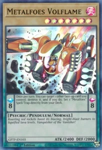 YGO-4x-Near Mint-Metalfoes Volflame - GFTP-EN103 - Ultra Rare - 1st Edition-Ghos - Picture 1 of 1
