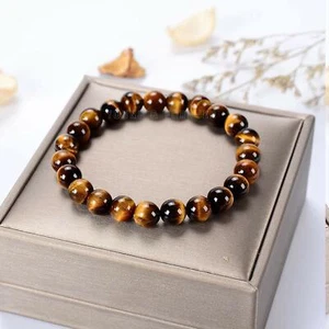 Reiki Crystal Tiger Eye Bracelet for Confidence Healing Bracelet For Men & Women - Picture 1 of 3