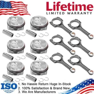 Pistón y biela STD para Hyundai Santa Fe 2013 2014 2015 2016-2019 3,3 L Foto 1 de 4