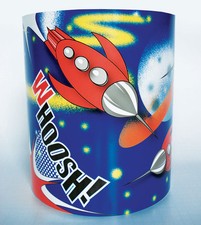 Children's Babies Nursery Boy's Space Rocket Light Lamp shade 