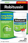Robitussin Long-Acting Coughgels, Cough Medicine for Adults and Children 12 Year