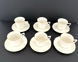 Noritake Imperial Baroque Chateau 718 Cup and Saucer Set x 6 Fine China Japan - Picture 1 of 13