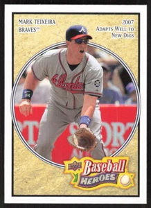 2008 Upper Deck Baseball Heroes Mark Teixeira #9 Atlanta Braves - Picture 1 of 2