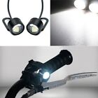 Lm New Motorcycle Set 2x Driving Led Headlight Handlebar Accessories White Fog