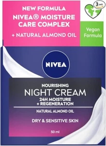 Nivea Daily Essentials Rich Regenerating Night Cream Dry Sensitive Skin, 50ml - Picture 1 of 5