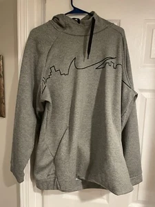 RARE Nike Therma Dri-Fit Training Hoodie Sweater Logo City Skyline - Picture 1 of 7