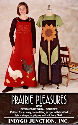 Prairie Pleasures Maxi Length Jumper Indygo Junction Sewing Pattern IJ593 - Image 1 of 2