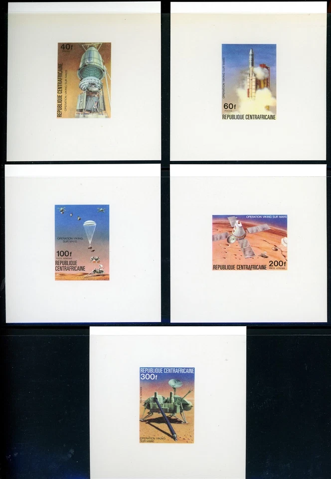 CAR Scott #257//C153 MNH Epreuve de Luxe (5) Viking Mars Exploration $$ 380957 - Image 1 of 1