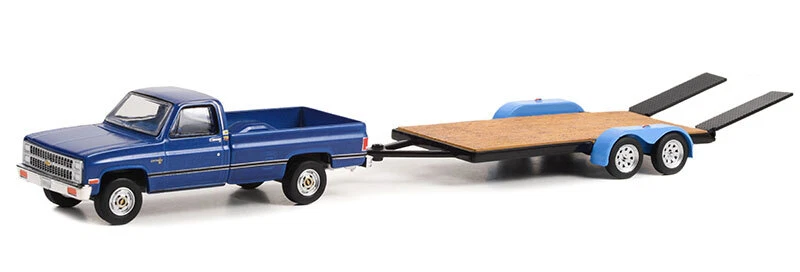 GREENLIGHT - CHEVROLET C-20 1981 con portellone della serie HITCH & TOW in bl... - Immagine 1 di 1