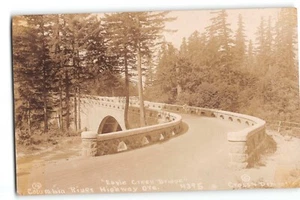 Postal RPPC Eagle Creek Bridge Columbia River Highway Oregon #395 - Imagen 1 de 2