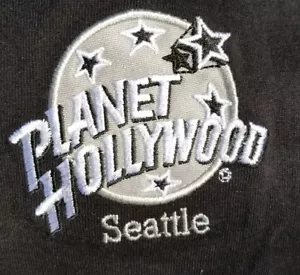 VINTAGE Planet Hollywood SEATTLE Black T Mens Size Med 90s NEW Old Stock NWT - Picture 1 of 3