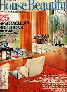 HB APRIL 1971 4-71 HOUSE BEAUTIFUL ATOMIC RANCH MODERN DECORATING ISSUE  SPECIAL - Picture 1 of 2