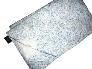 RALPH LAUREN BLUE & WHITE PAISLEY MEDALLION FULL FLAT SHEET 82 X 94 100% COTTON - Picture 1 of 5
