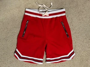 Bascom Projects SHORTS Ninety Three SMALL Men's Basketball Chicago Bulls Red - Picture 1 of 15