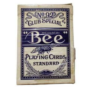 Tarjetas de juego especiales Bee #92 Club acabado cámbrico estándar sello roto - Imagen 1 de 12