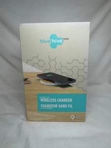 Bluehive Wireless Charger Bamboo 10W Qi Compatible with Cable - Photo 1 sur 6